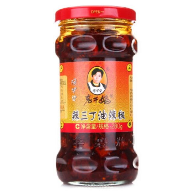 老干妈辣三丁油辣椒280g - Sense Foods