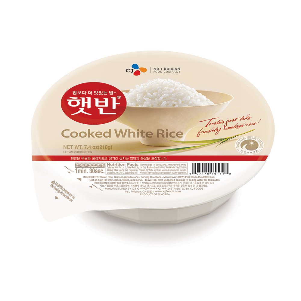CJ COOKED WHITE RICE 210g - Sense Foods