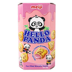 Meiji 熊猫草莓夹心饼干 - Sense Foods