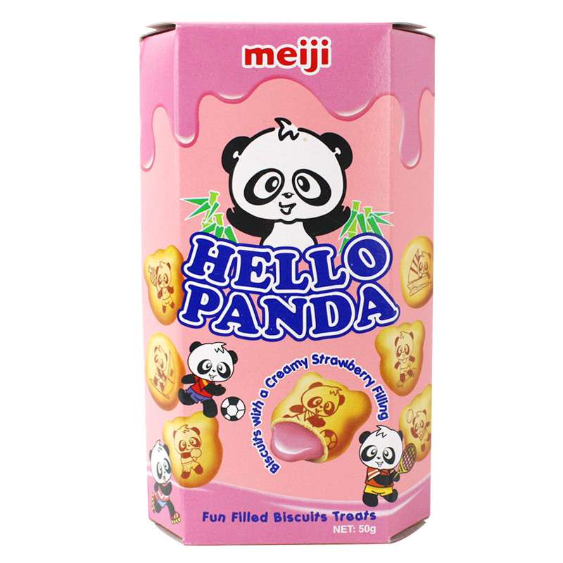 Meiji 熊猫草莓夹心饼干 - Sense Foods