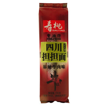 寿桃 四川担担面 麻辣牛肉味160g