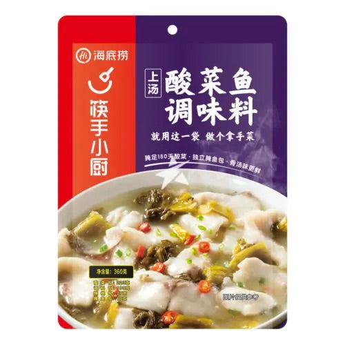 海底捞酸菜鱼调味料 360g