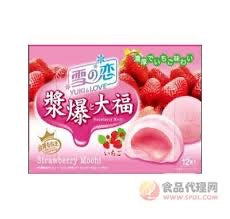 雪之恋浆爆大福草莓味180g - Sense Foods